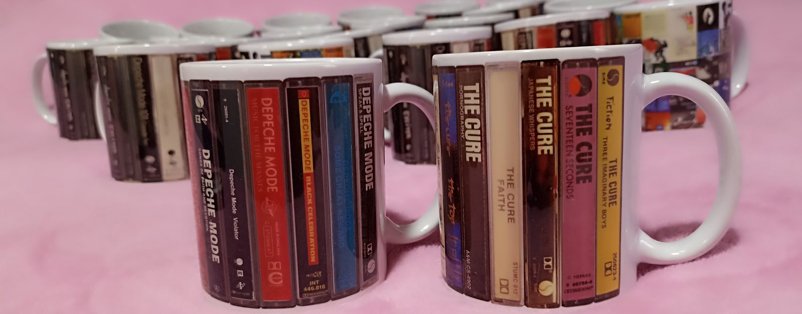 Depeche Mode és The Cure kazettás bögre szett