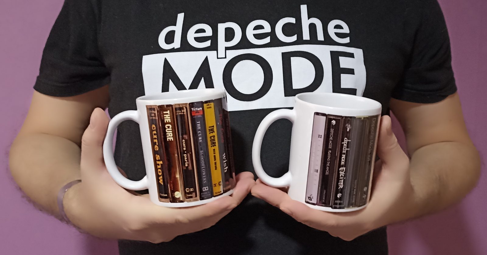 Depeche Mode - The Cure albumborítós bögrék párban