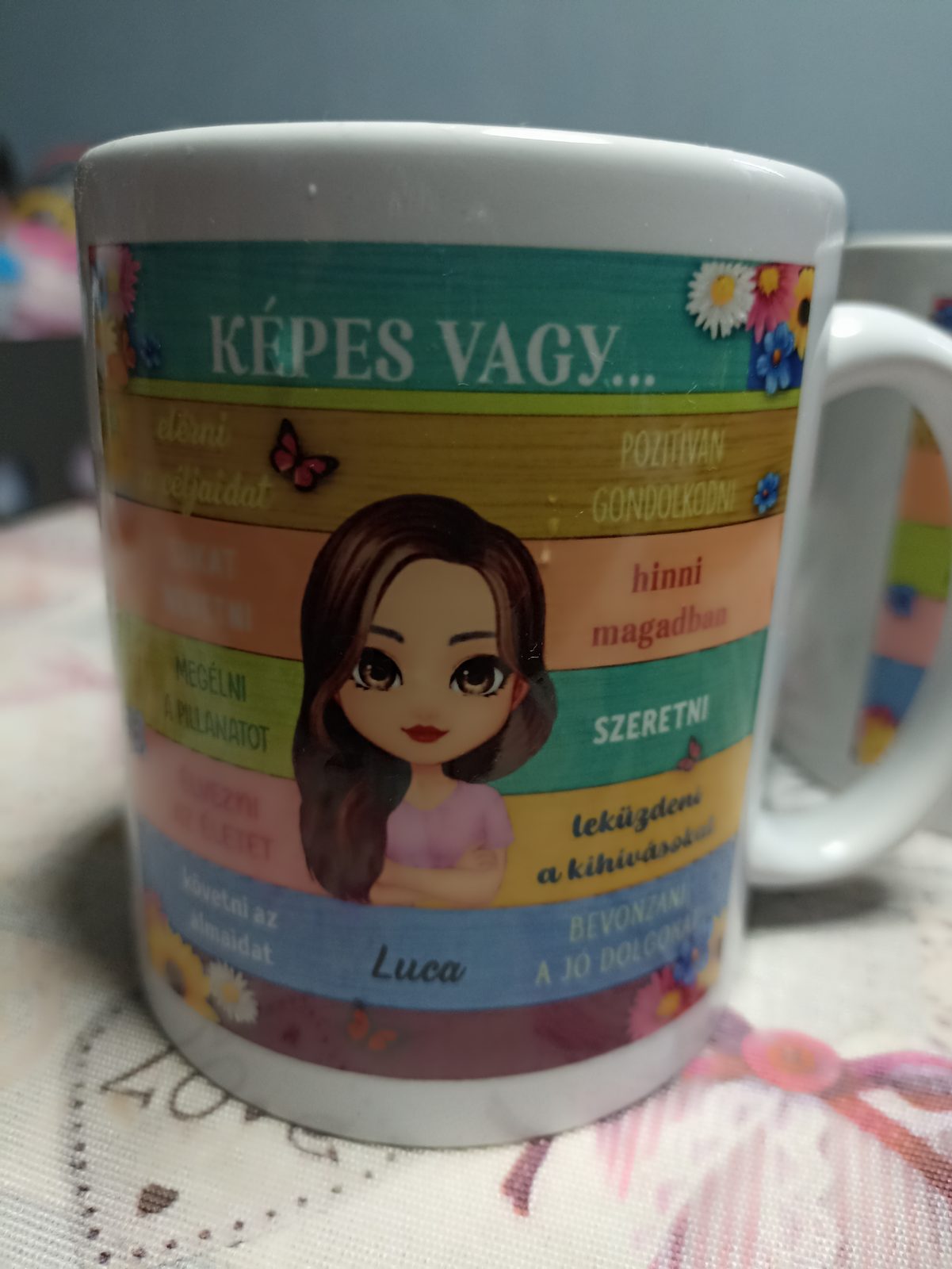 Képes vagy... motivációs bögre - Luca