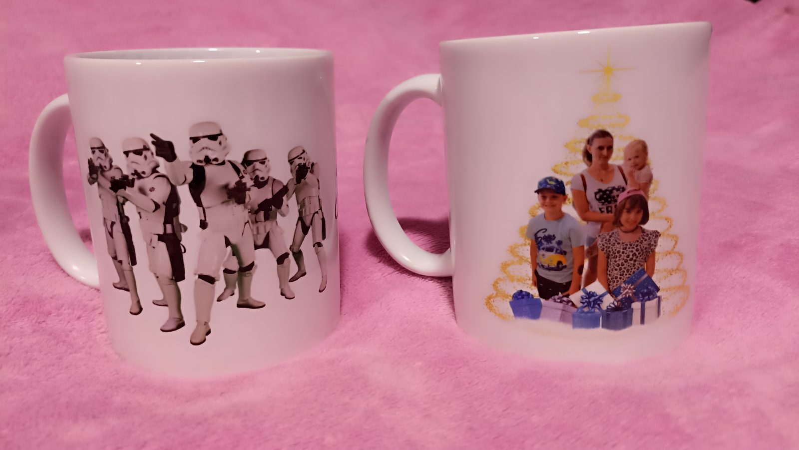 Star Wars Stormtrooper és karácsonyi fotós bögre páros