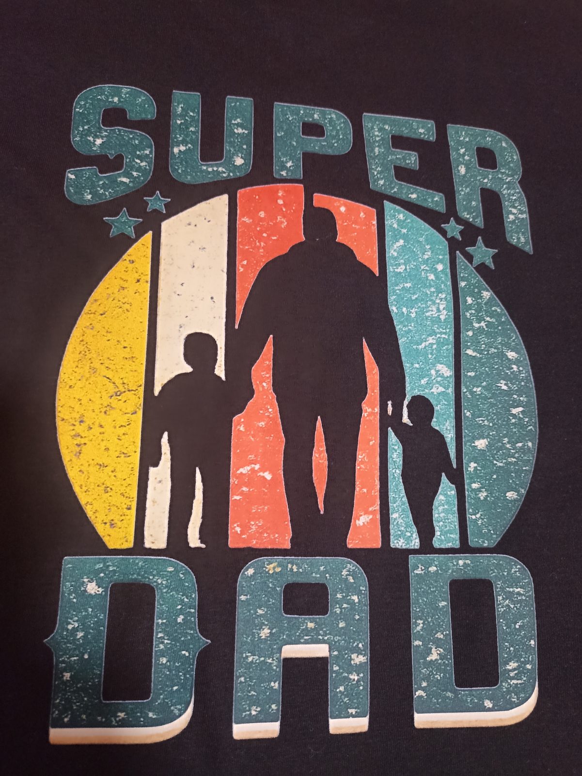 Super Dad apa-gyerek retró grafikai póló